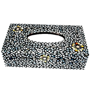 Caja de pañuelos con incrustaciones de madreperla personalizada, accesorio de Decoración de mesa MOP Real - Product Image 5