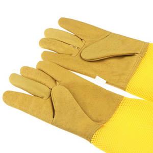 Gants d'apiculture en peau de chèvre de qualité supérieure fabriqués sur mesure, manchette longue, résistance à la perforation, emballage personnalisé à bas prix, protection main-bras - Product Image 5