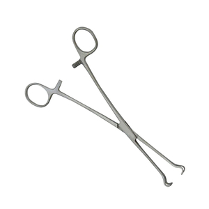Pinzas Allis para tejido, 15 cm, de acero quirúrgico veterinario, 4x5 dientes, 6 pulgadas, pinzas quirúrgicas OEM - Product Image 2