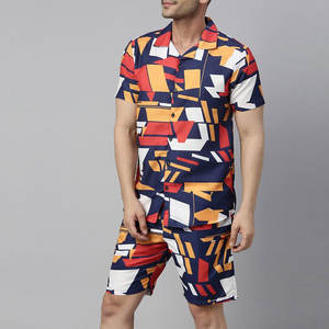 Fresh Piece 300GSM Trendy Outfit Conjunto de camiseta y pantalones cortos para hombre Producto más exigente Conjunto de camiseta y pantalones cortos ligeros para hombre - Product Image 2