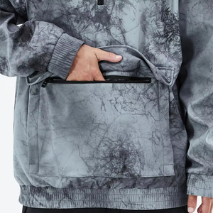 Low MOQ New Design Solid Winter 100% Polyester Breathable <b>Ski</b> Hoodies for Men Outdoor Private Label - Product Image 5