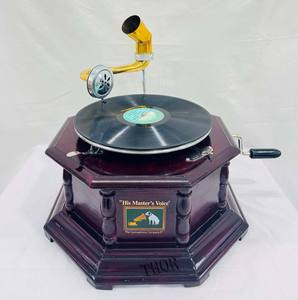 Pilier conception nostalgique Gramophone phonographe nouveau tourne-disque de travail Style Antique fait à la main Gramophone belle idée cadeau - Product Image 2