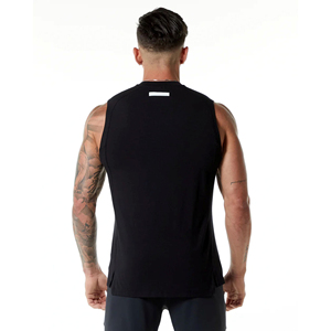 Custom Logo Men's Casual Fitness Workout Tank Top Best Quality Muscle Training Bodybuilding Gym <b>Vest</b> <b>Stringers</b> Stylish Design - Product Image 2