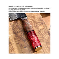 Damaskus Kochmesser VG10 9,5 Zoll Großes Japanisches Gyuto Handgeschmiedet 67 Lagen Ultra-Scharfes Küchenmesser Professionelles Kochmesser