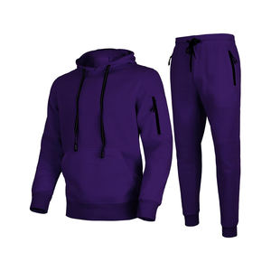 ชุดวอร์มผ้าฝ้ายขนแกะสำหรับผู้ชายชุดวิ่งแบบธรรมดาชุดวอร์มโอเวอร์ไซส์ออกแบบได้ตามที่ต้องการ - Product Image 1