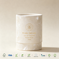 Empaque de Tubo de Papel con Certificación FSC Personalizado para Perfume, Cosméticos, Caja de Regalo, Laminación Perlada, Estampado en Caliente, Directo de Fábrica OEM