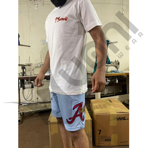Ensemble Chemises et Shorts à Manches Courtes en Tissu Éponge Respirant Personnalisé 2 Pièces pour Homme avec Logo Personnalisé Séchage Rapide Unisexe - Product Image 2
