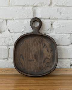 เขียงไม้อะคาเซียพร้อมที่จับทนทานใช้ทำจากไม้พายเสิร์ฟแบบพรีเมียม - Product Image 1