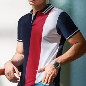 เสื้อโปโลสำหรับผู้ชายเสื้อขนาดพลัสไซส์พิมพ์ลายโลโก้แบบซับลิเมชัน - Product Image 1