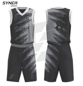 Maillot de basket-ball ensemble confortable respirant grande taille été personnalisé nom de l'équipe personnalisé 100% Polyester sans manches basket-ball - Product Image 6