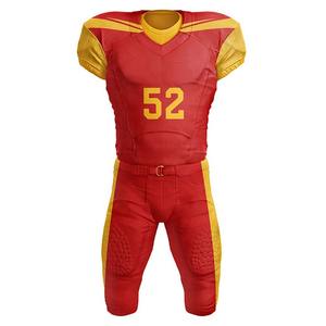 Uniformes de football américain à séchage rapide de haute qualité Design 3D personnalisé Top-Style avec motif de drapeau Vêtements d'équipe pour adultes de haute qualité - Product Image 2