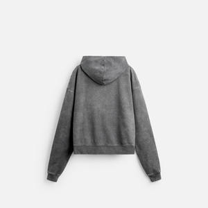 Nuevo estilo Color sólido Cremallera completa Sudaderas con capucha lavadas con ácido Mezcla básica de algodón La mejor llegada Sudaderas con capucha con lavado ácido más vendidas - Product Image 6