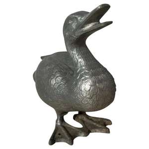 Escultura de pato macizo para jardín, suministro para exteriores, estatuilla de pato fundida hecha a mano, modelos decorativos de jardín - Product Image 2