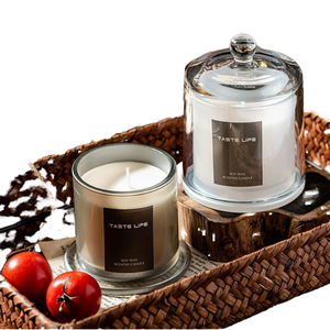 Vela Aromática Artesanal de Aceite Esencial de Madera y Arroz - Adorno Navideño con Fragancia de Cera - Product Image 1