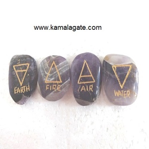 Juego de piedras preciosas de cuarzo cristal natural arco Ángel grabado Chakra Reiki cristales curativos artesanías de piedra semipreciosa - Product Image 3