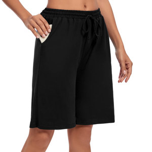 Nouvelle Arrivée Short de Sport Formel pour Femme Été 100% Coton Polaire Séchage Rapide Respirant Écologique Coupe-Vent Taille Élastique Haute - Product Image 2