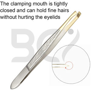 Depilación facial con Mango antideslizante para depilar cejas pinzas de buena calidad para mujeres pinzas para cejas - Product Image 4