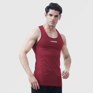 Fusion Shift Men's Tank <b>Top</b> in Maroon - Product Image 1