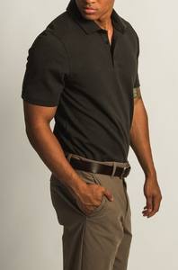 2025 camisetas de polo al por mayor hechas de mezcla de algodón transpirable con opción de bordado personalizado - Product Image 4