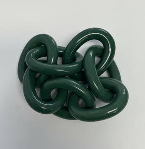 Anneaux de serviette en résine faits à la main, style chaîne |   Porte-serviettes modernes à design relié |   Disponible en plusieurs couleurs et finitions OEM ODM - Product Image 6