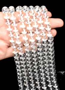 Perles Rondes en Quartz Cristal AAA de 8 mm, Design Magnifique, Vente en Gros, pour la Fabrication de Bijoux Anshul Impex RB-CRY-8 - Product Image 4