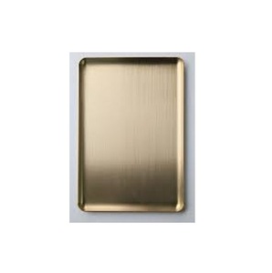 Bandeja de servicio al por mayor de acero inoxidable rectangular de metal para hotel, bandeja de comida rápida para restaurantes, uso de servicio y uso de servicio - Product Image 1