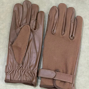 Gants en cuir et tissu de qualité supérieure pour hommes, élégants gants de conduite d'hiver avec sangle de poignet réglable - Product Image 1