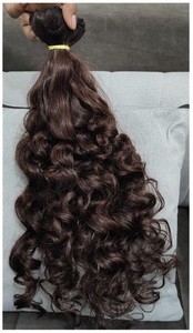 ผมมนุษย์แบบนุ่มผมหยิกหยักศกสไตล์อินเดียแบบคลื่นเด้งธรรมชาติแบบ100% - Product Image 5