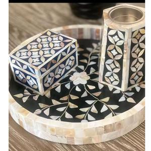 Elegante quemador Bakhur con incrustaciones de hueso con acento de ágata - Product Image 4