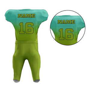 Camiseta de fútbol americano para hombre, conjunto de uniforme con estampado de transferencia de calor personalizable, transpirable, de secado rápido, antibacteriano, de talla grande - Product Image 6