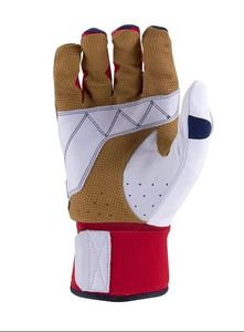 Nouveaux gants de frappe en cuir de chèvre personnalisés, durables, avec fermeture à boucle, pour le baseball et le softball, unisexes, avec logo BOLT, OE - Product Image 4