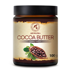 Aromatika Unrefined Cocoa Butter Theobroma Cacao 23g 45g 100g Natural Solid Butter Hot Pressed for Skin <b>Lips</b> Cuticles <b>Baby</b> Care - Product Image 1