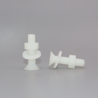 Vis en nylon à tête fraisée Phillips blanches M8-M20 multi-tailles de haute qualité vis en plastique à tête plate ensemble de trois pièces