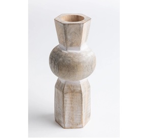 Florero redondo de madera de mango para el hogar, cocina, oficina, interior, decorativo, precio de fábrica, tema de vacaciones de Navidad - Product Image 6