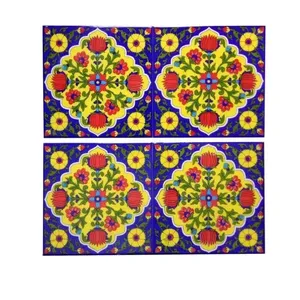 กระเบื้องเซรามิคผนังห้องน้ำและห้องครัวขนาด6x6นิ้วทำด้วยมือชุดอุปกรณ์เสริม4ชิ้นที่มีน้ำหนักเบา - Product Image 1