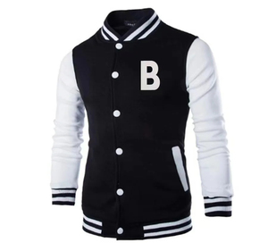 New Fashionable Single-Breasted Casual Baseball Jacket Light Wool Fabric Manufacturer's Loose <b>Cardigan</b> Couples Letter Printed - Product Image 1