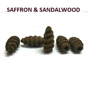 Best Selling Organic Saffron & Sandalwood Screw <b>Backflow</b> <b>Incense</b> <b>Cones</b> in India at Best Price - Product Image 1