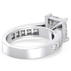 Anillo de compromiso de diamante de moissanita VVS de corte princesa de alta calidad, joyería clásica de moda para fiesta de boda o aniversario - Product Image 3