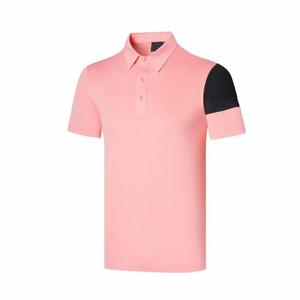 Maglietta con logo personalizzato a maniche corte da uomo in cotone in poliestere a pique ad asciugatura rapida polo da uomo - Product Image 2