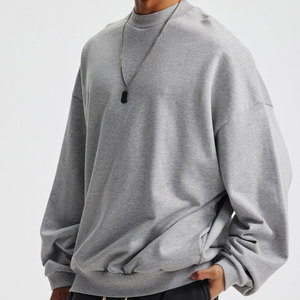 Sweat-shirt pour homme, sweat-shirt à demi-zip pour homme, personnalisé, uni, 100% coton, haut à porter, impression numérique, tricoté, logo personnalisé, 380g - Product Image 4