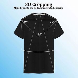 Vente en gros T-shirt à séchage rapide imprimé sur mesure en polyester extensible léger blanc pour sublimation - Product Image 4