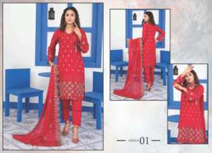 Pakistanaise dames Salwar Kameez robe brodée traditionnelle cousue été fête de mariage tenue décontracté pour adultes - Product Image 5