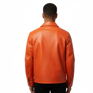 Veste en cuir décontractée pour hommes Soft Durable Slim Fit Confortable Élégant Vêtements d'extérieur de mode pour l'extérieur et un usage quotidien - Product Image 2
