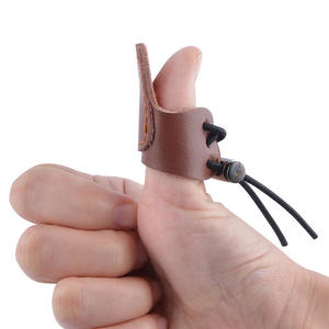 Ensemble de protège-doigts et de protège-pouce en cuir de qualité supérieure pour le tir à l'arc traditionnel, protection pour le tir à l'arc et à la flèche, équipement d'arcade durable - Product Image 2