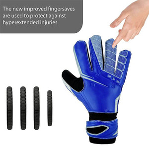 Vente chaude Gants de gardien de but de football professionnels en PU à doigts entiers, évacuant l'humidité - Product Image 4
