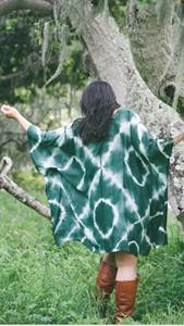 Tie and Dye Oversized Ligero Casual Vibrant Women Summer Tie Dye Lounge Kaftan Dress para mujer - Product Image 3