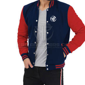 Veste d'université moderne pour hommes Veste de style baseball coupe ajustée pour les vêtements d'équipe universitaires et la tenue de mode décontractée - Product Image 5