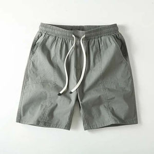 Pantalones Cortos Deportivos Personalizados para Hombre, Verano 2025, 100% Algodón, Bolsillos Largos, Diseño Sólido Estampado, Casuales, Secado Rápido, Transpirables - Product Image 4