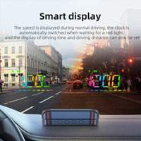 Speedometer Windshield HUD M23 GPS Layar OLED dengan Resolusi 800x480 Fungsi Jarak & Waktu Berkendara Aksesoris Mobil