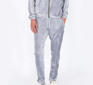 Wholesale Custom <b>Velour</b> <b>Tracksuits</b> Men for Track Suit <b>Tracksuit</b> Embroidery Puff Printed Training Wear Sports Gym Fitness Sets - Product Image 4
